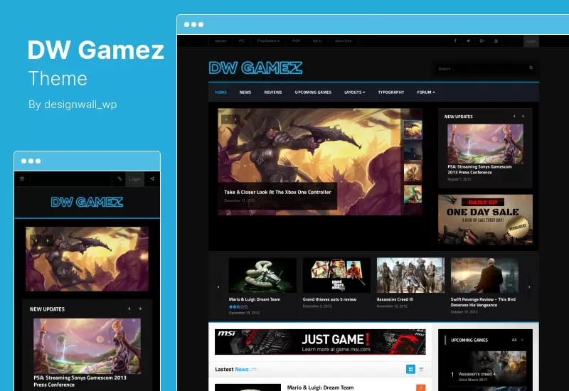 موضوع DW Gamez - مجلة مدونة