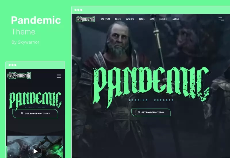 Pandemic Theme - سمة وورد لألعاب الرياضات الإلكترونية