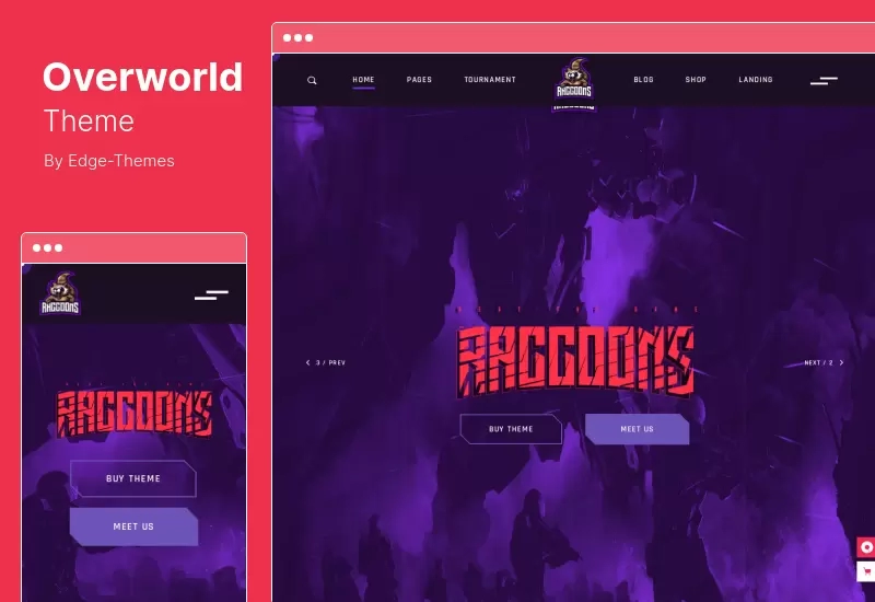 موضوع Overworld - سمة ألعاب eSports