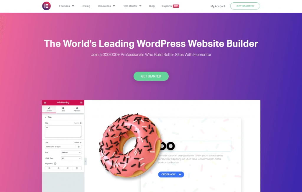 Szablony WordPress Elementor
