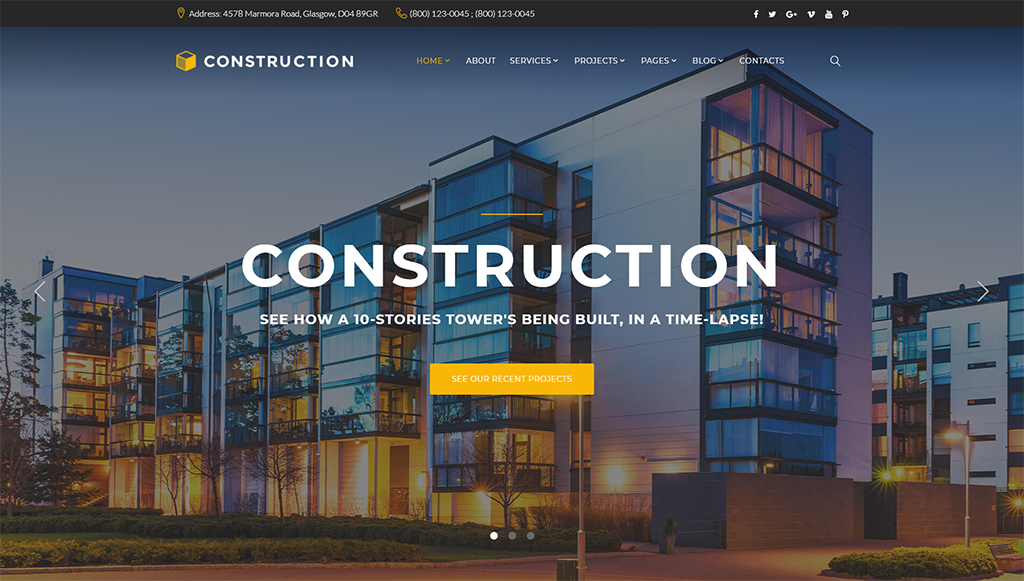 Konstruktion: Beste responsive HTML5-Vorlagen