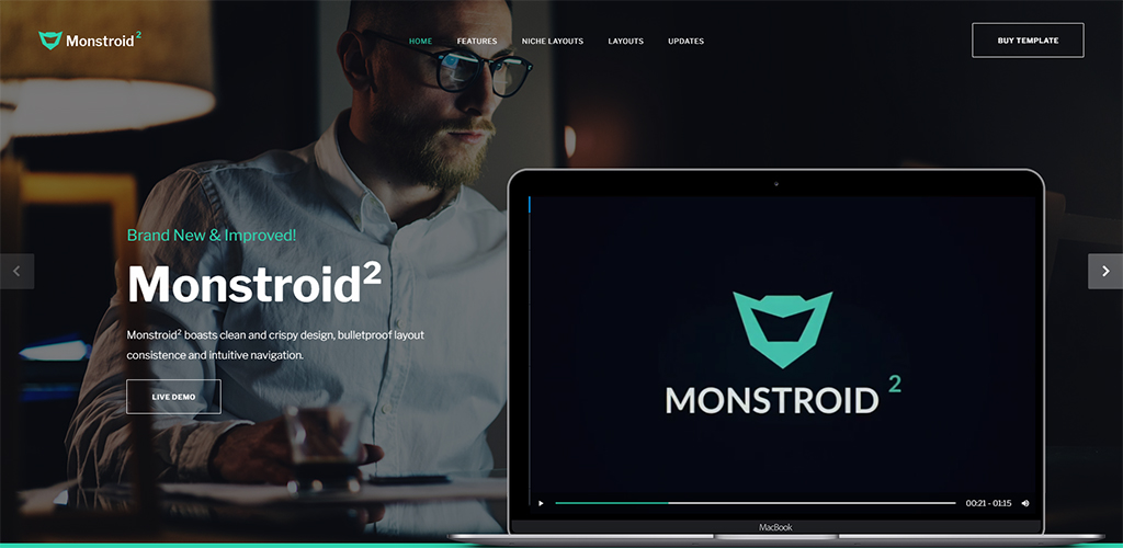 Monstroid2 Mehrzweck-Website-Vorlage
