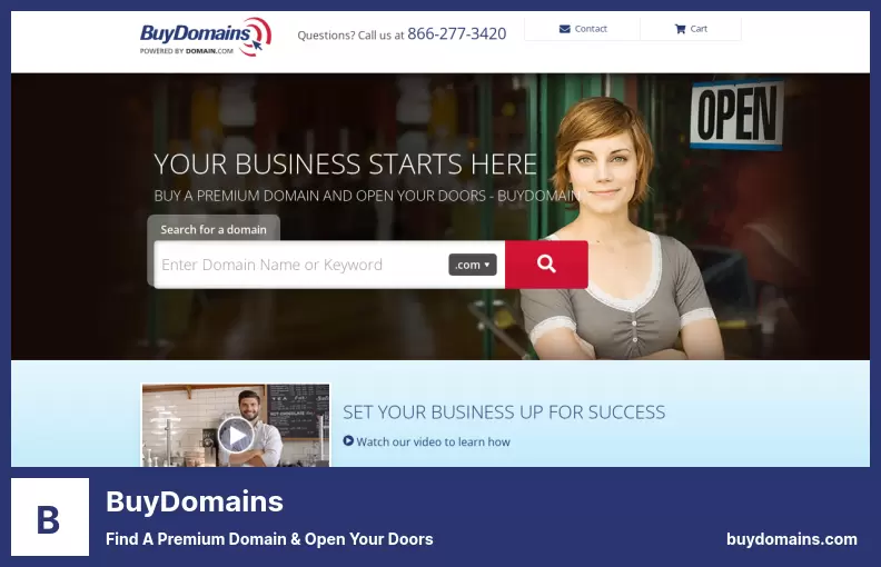 BuyDomains - ค้นหาโดเมนพรีเมียมและเปิดประตูของคุณ