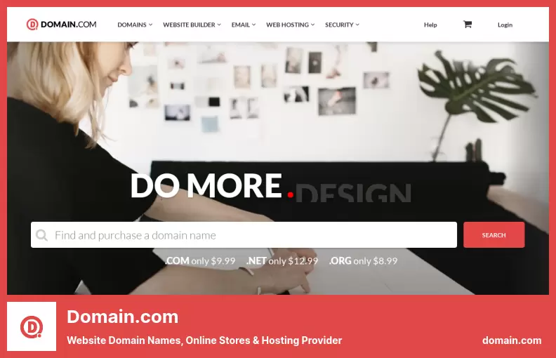Domain.com - ชื่อโดเมนเว็บไซต์ ร้านค้าออนไลน์ & ผู้ให้บริการโฮสติ้ง