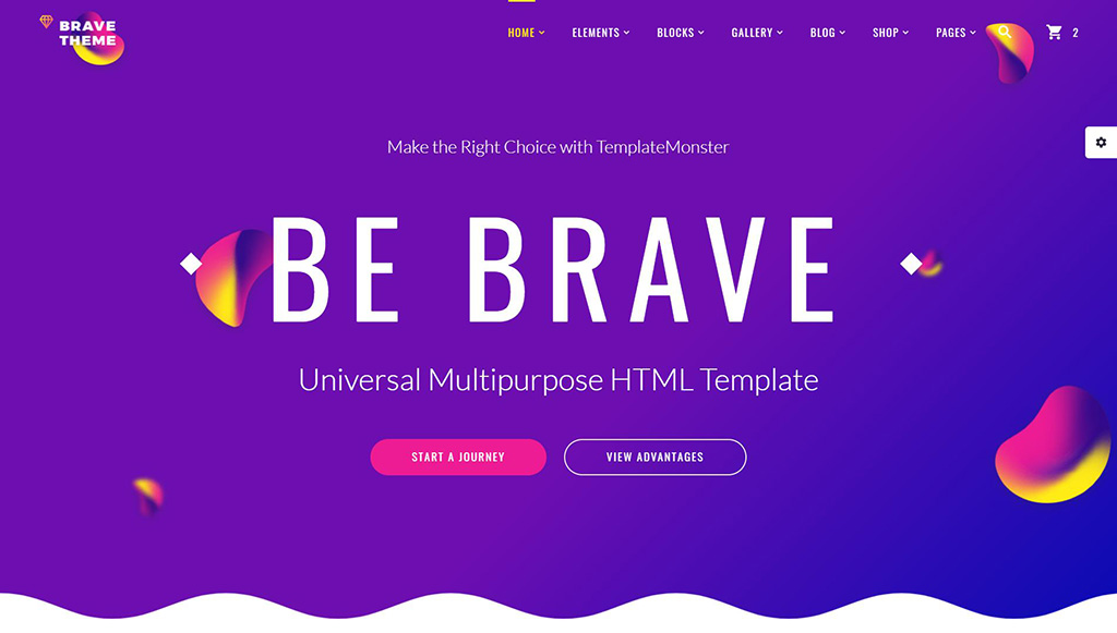 Brave Theme — Многоцелевой Bootstrap 5 Премиум Шаблоны