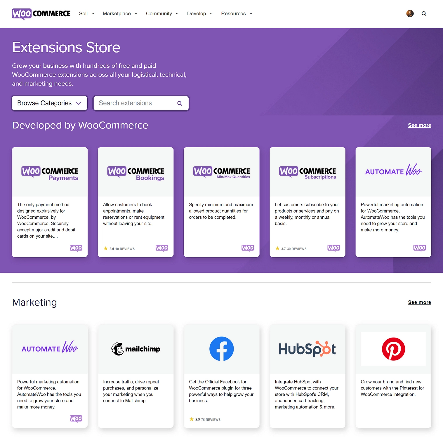 Ecwid vs WooCommerce: ร้านค้าส่วนขยาย WooCommerce