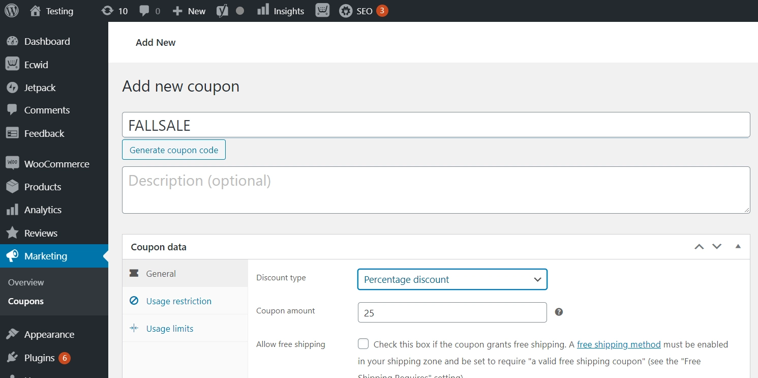 Ecwid vs WooCommerce: WooCommerce เสนอคูปอง