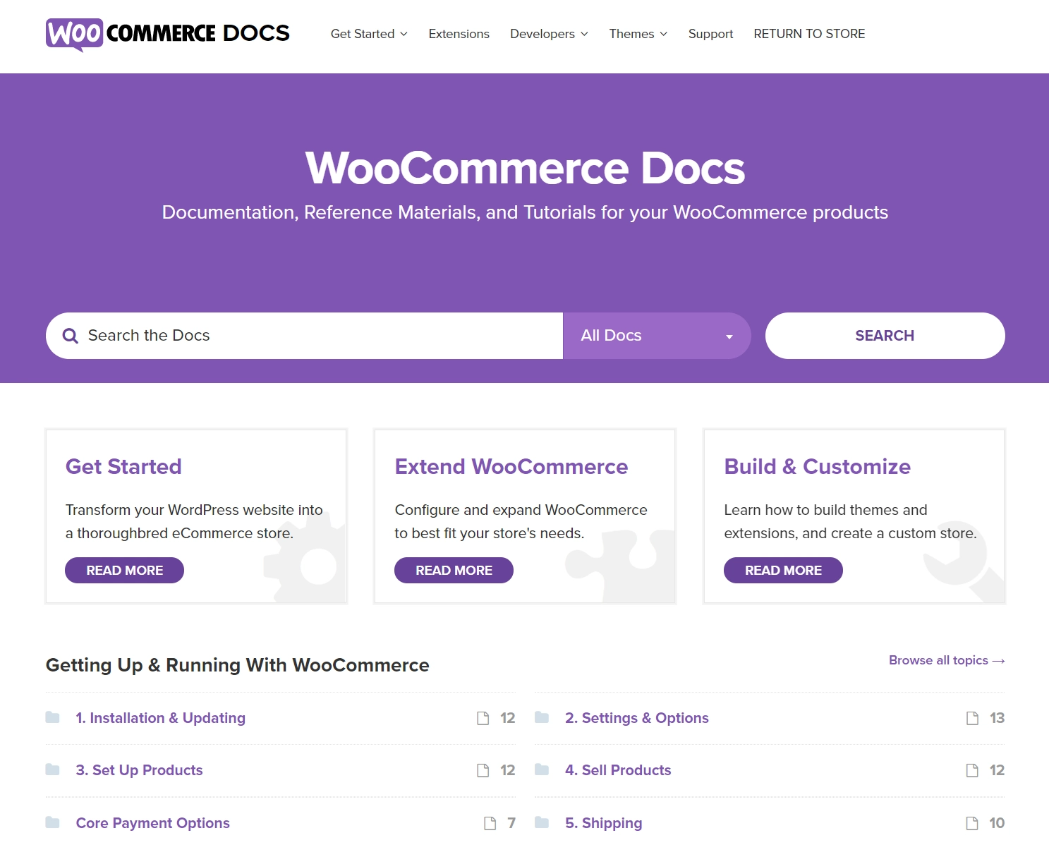 เอกสาร WooCommerce