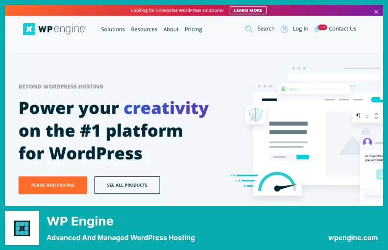 WP Engine - โฮสติ้ง WordPress ขั้นสูงและการจัดการ