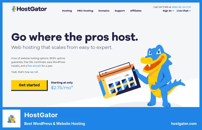 HostGator - สุดยอด WordPress & โฮสติ้งเว็บไซต์