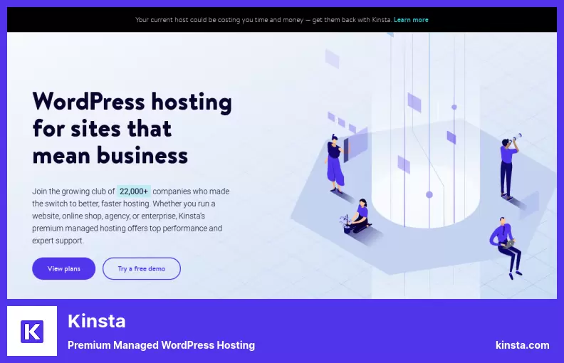 Kinsta - โฮสติ้ง WordPress ที่มีการจัดการระดับพรีเมียม