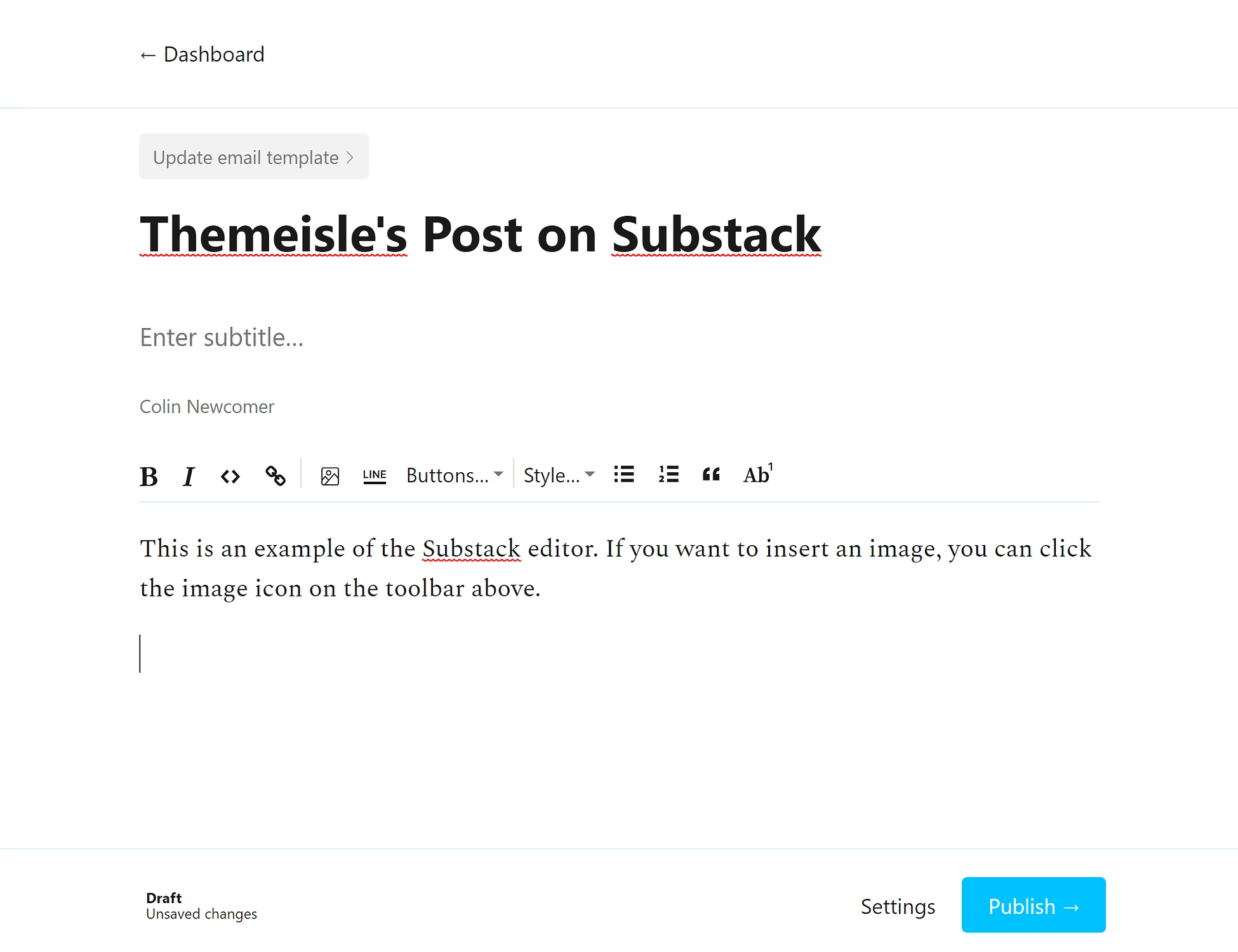محرر Substack