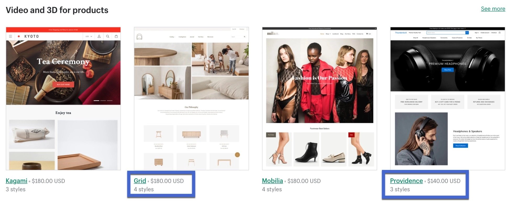 Shopify 主题定价
