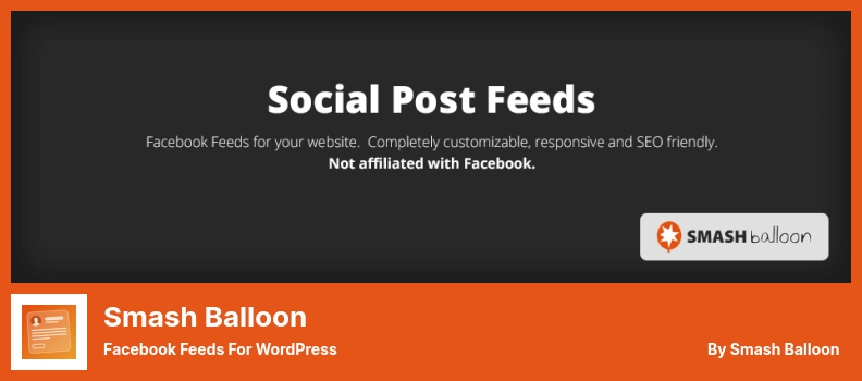 ปลั๊กอิน Smash Balloon - ฟีด Facebook สำหรับ WordPress