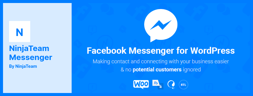 ปลั๊กอิน NinjaTeam Messenger - Facebook Messenger สำหรับ WordPress