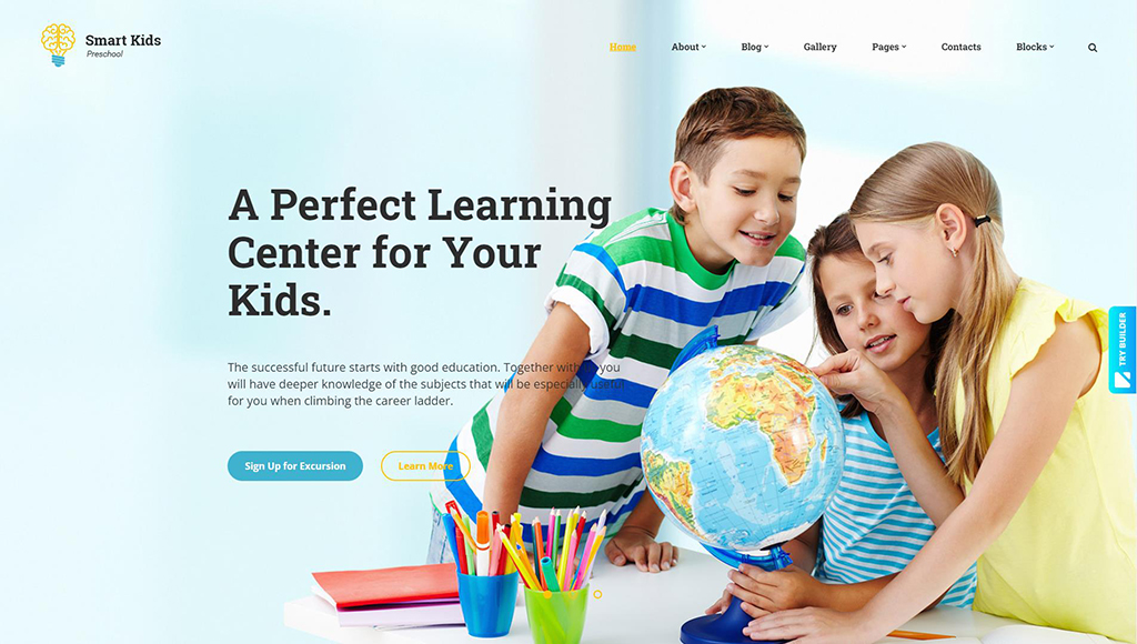 Smart Kids - Website-Vorlage für das Kinderzentrum