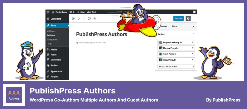 ปลั๊กอิน PublishPress Authors - ผู้เขียนร่วม WordPress หลายคนและผู้เขียนรับเชิญ