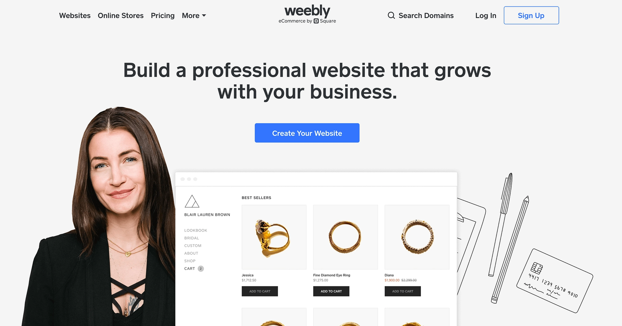 Weebly 是艺术家最好的网站建设者之一的主页。