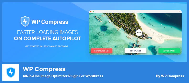 ปลั๊กอินบีบอัด WP - ปลั๊กอินเพิ่มประสิทธิภาพรูปภาพ All-In-One สำหรับ WordPress