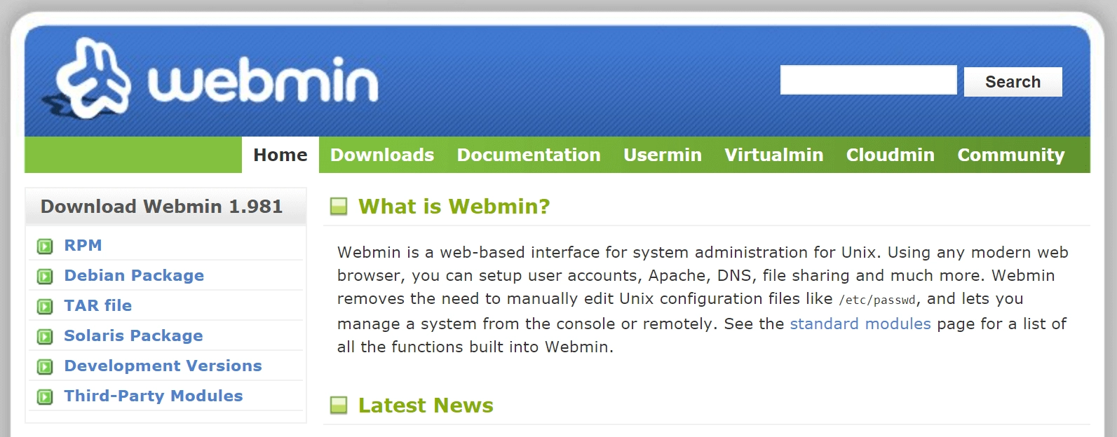 cPanel vs Plesk vs Webmin 和 Webmin 控制面板。