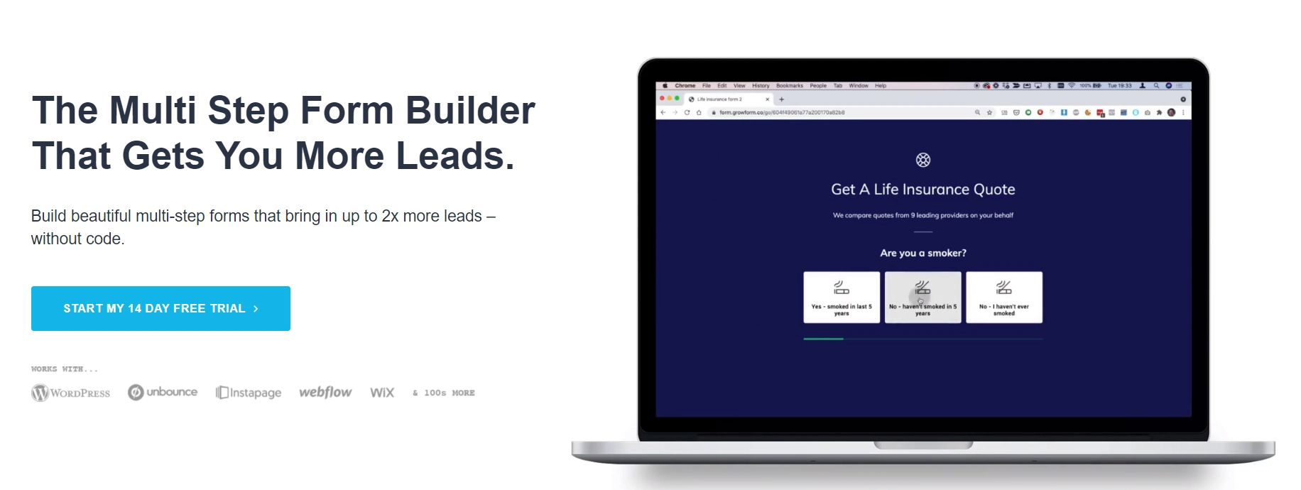 เครื่องมือสร้างแบบฟอร์มออนไลน์ที่ดีที่สุด - Growform