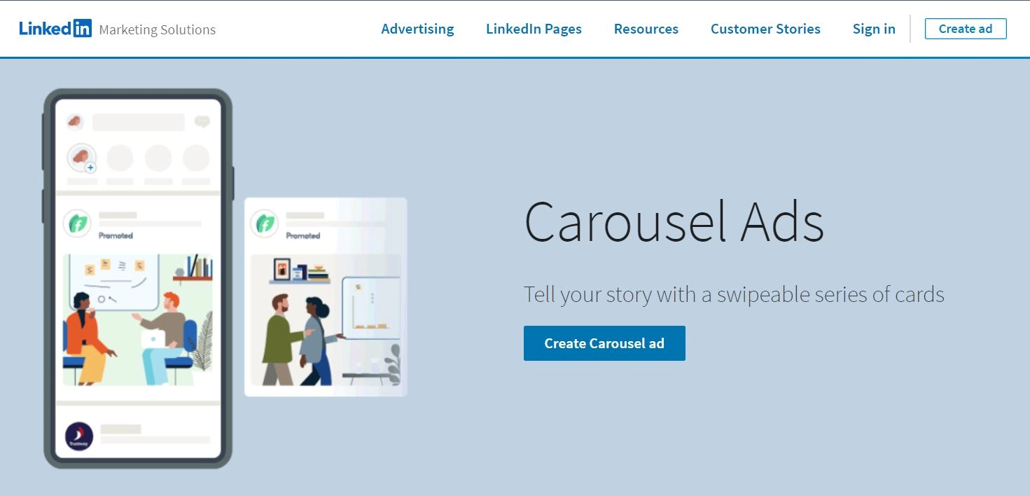 นำเนื้อหากลับมาใช้ใหม่: โฆษณา LinkedIn Carousel