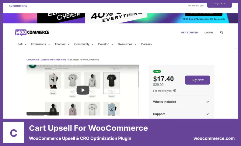 การเพิ่มยอดขายในรถเข็นสำหรับปลั๊กอิน WooCommerce - ปลั๊กอินการเพิ่มยอดขายของ WooCommerce & CRO