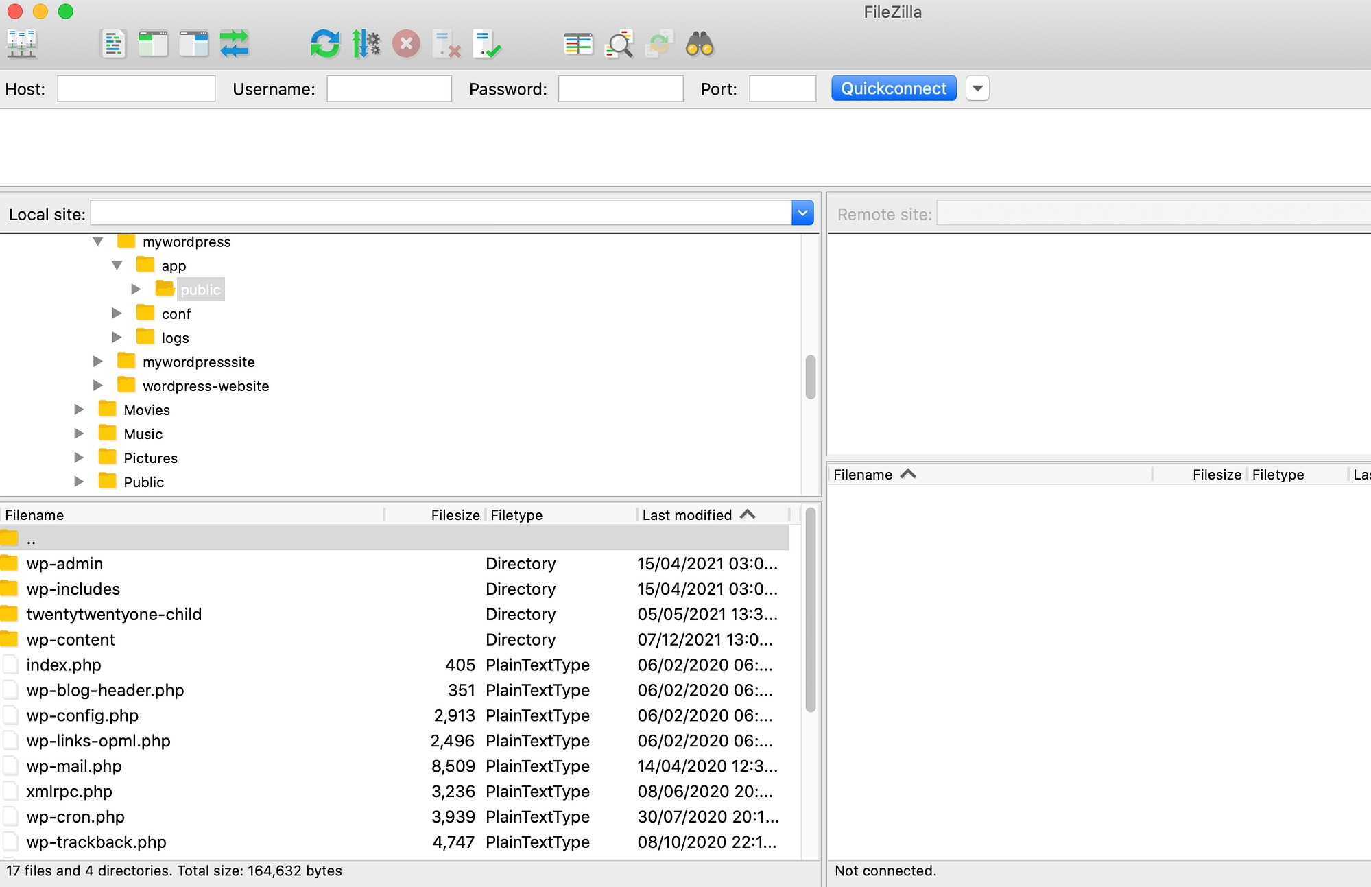El cliente FTP de FileZilla.