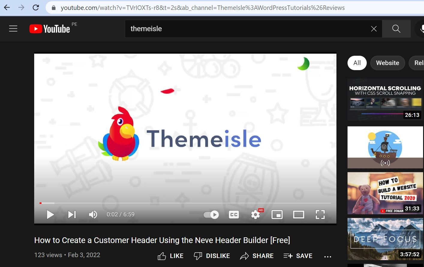 URL วิดีโอ YouTube