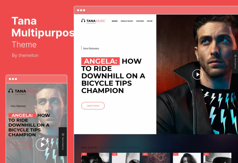 Tana Multipurpose Theme - หนังสือพิมพ์ เพลง หนัง แฟชั่น นิตยสาร 14 in 1 ธีม