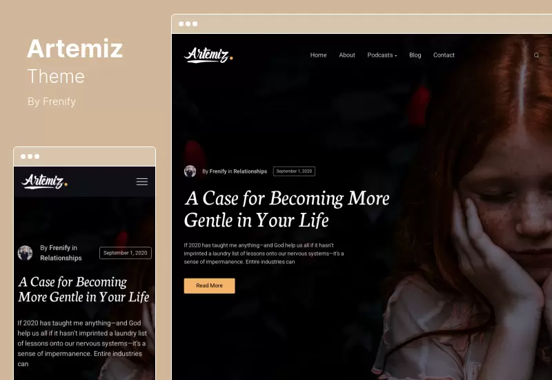 ธีม Artemiz - บล็อกพอดคาสต์ WordPress ธีม