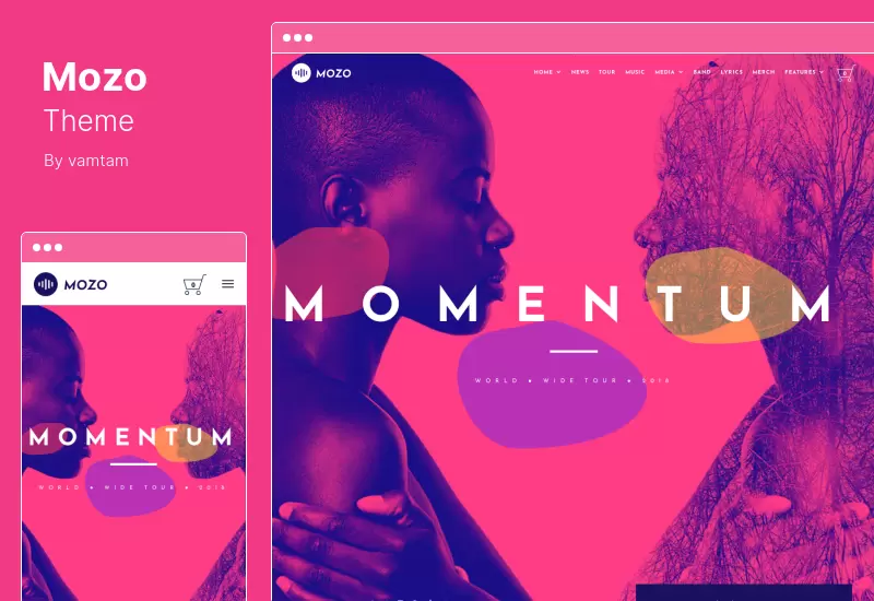 ธีม Mozo - บล็อกเพลง WordPress Theme