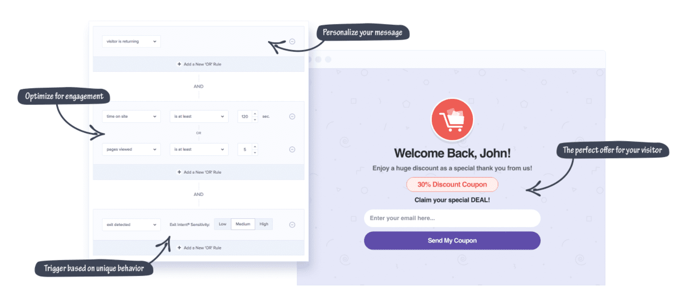 البرنامج المساعد المنبثق Optin Monster WordPress