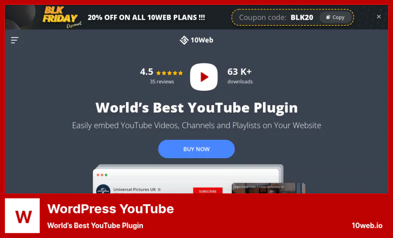 ปลั๊กอิน WordPress YouTube - ปลั๊กอิน YouTube ที่ดีที่สุดในโลก