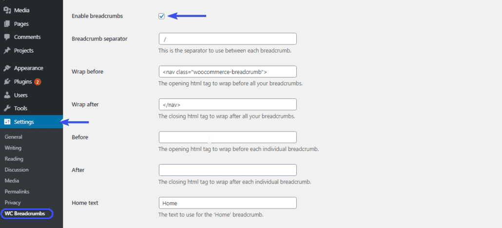 เกล็ดขนมปัง woocommerce
