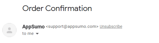 อีเมลยืนยันการสั่งซื้อ