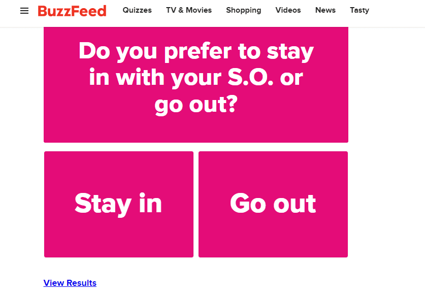 استطلاع BuzzFeed لعيد الحب