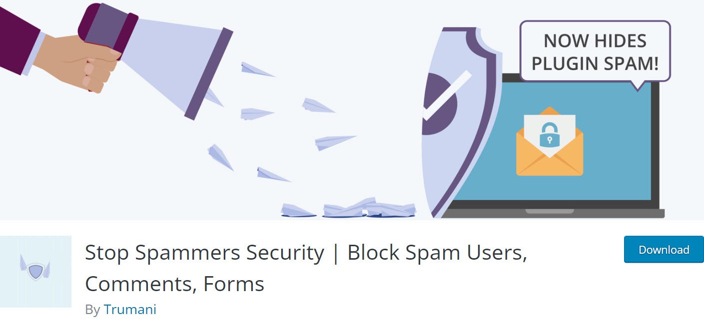 detener el complemento de los spammers