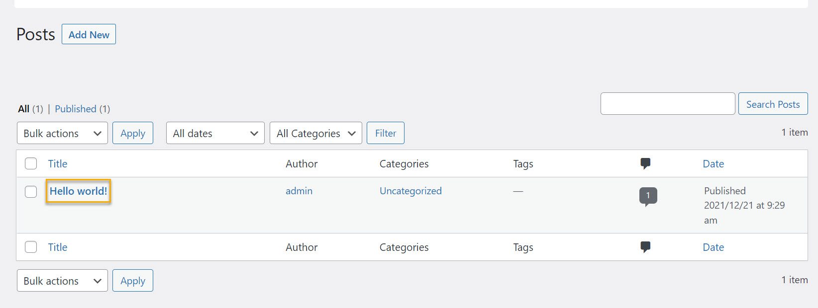 habilitar comentarios wordpress