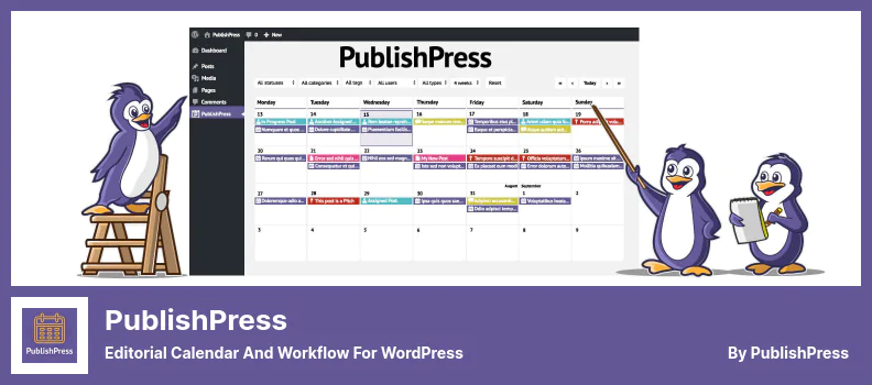 Complemento PublishPress - Calendario editorial y flujo de trabajo para WordPress