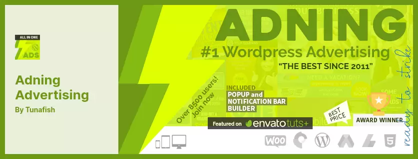 Adning Advertising Plugin - มืออาชีพ All In One Ad Manager สำหรับ WordPress