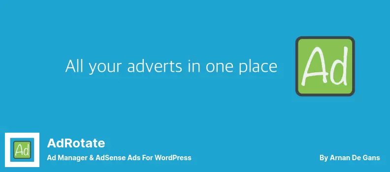 ปลั๊กอิน AdRotate - ตัวจัดการโฆษณา & โฆษณา AdSense สำหรับ WordPress