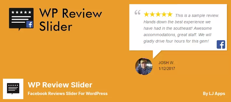 WP Review Slider Plugin - Facebook Reviews Slider para WordPress