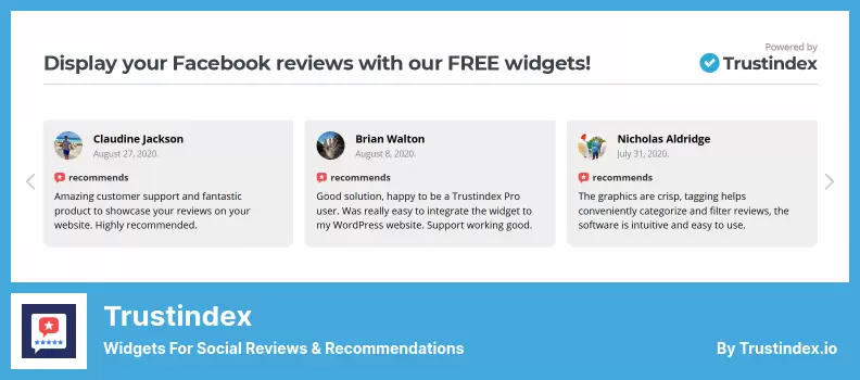 Complemento Trustindex - Widgets para revisiones y recomendaciones sociales