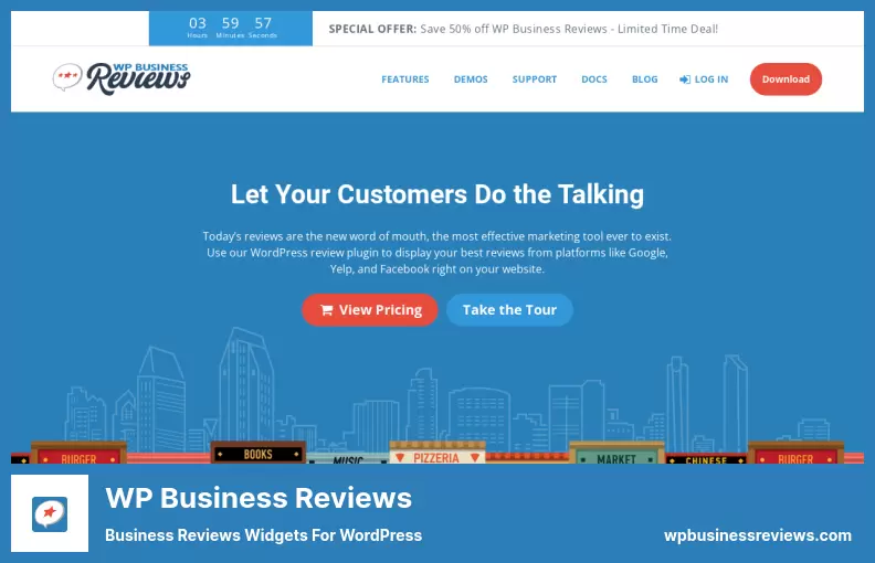 Complemento WP Business Reviews - Widgets de Business Reviews para WordPress
