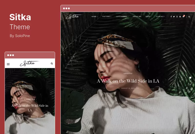 Tema Sitka - Tema moderno para blog de WordPress