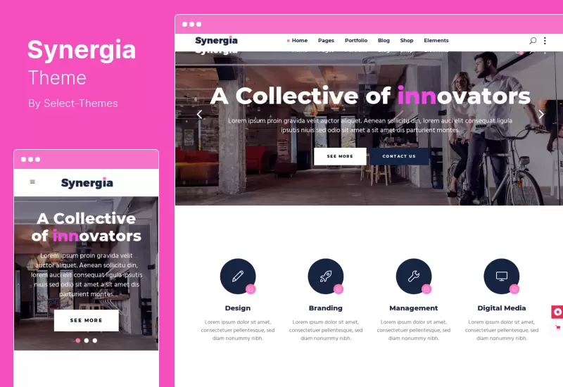 Tema Synergia - Tema WordPress para Agencia Digital