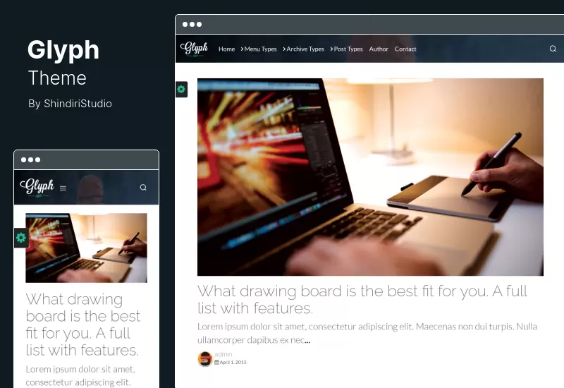 Tema Glyph - Tema de WordPress para blogs y revistas
