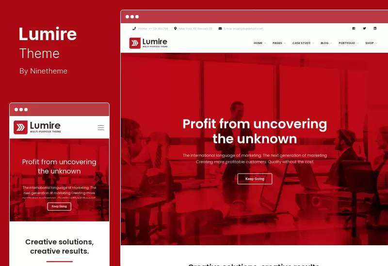 Tema Lumire - Tema de WordPress para negocios receptivo