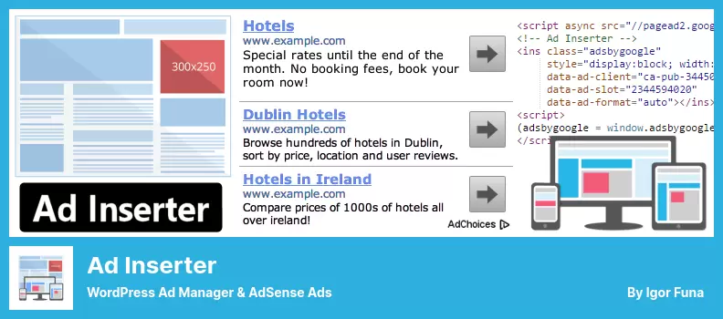 Ad Inserter Plugin – WordPress Ad Manager & AdSense Ads